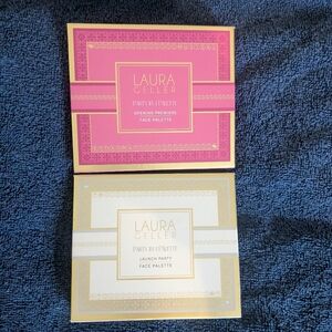 Set Of 2 Laura Geller Pink & Gold "Party In A Palette" Face Palettes Eye Blush